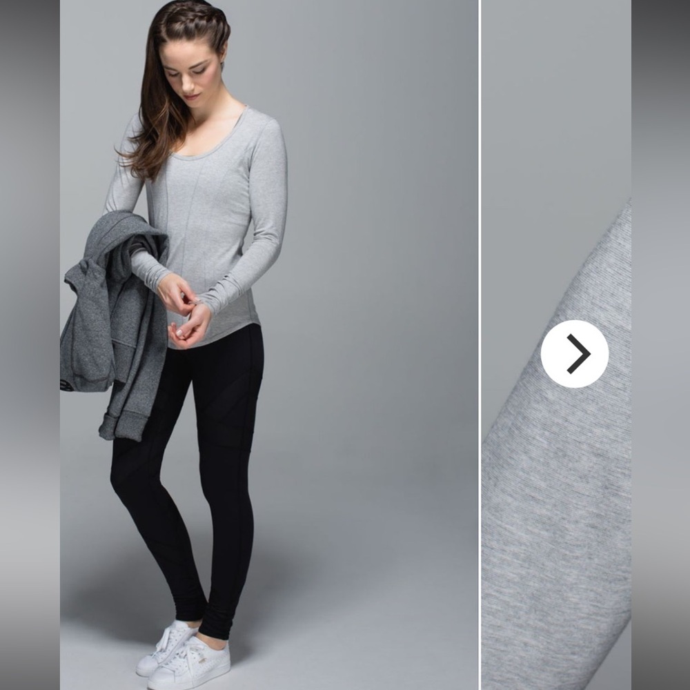 Lululemon Women's Gray Long Sleeve Top